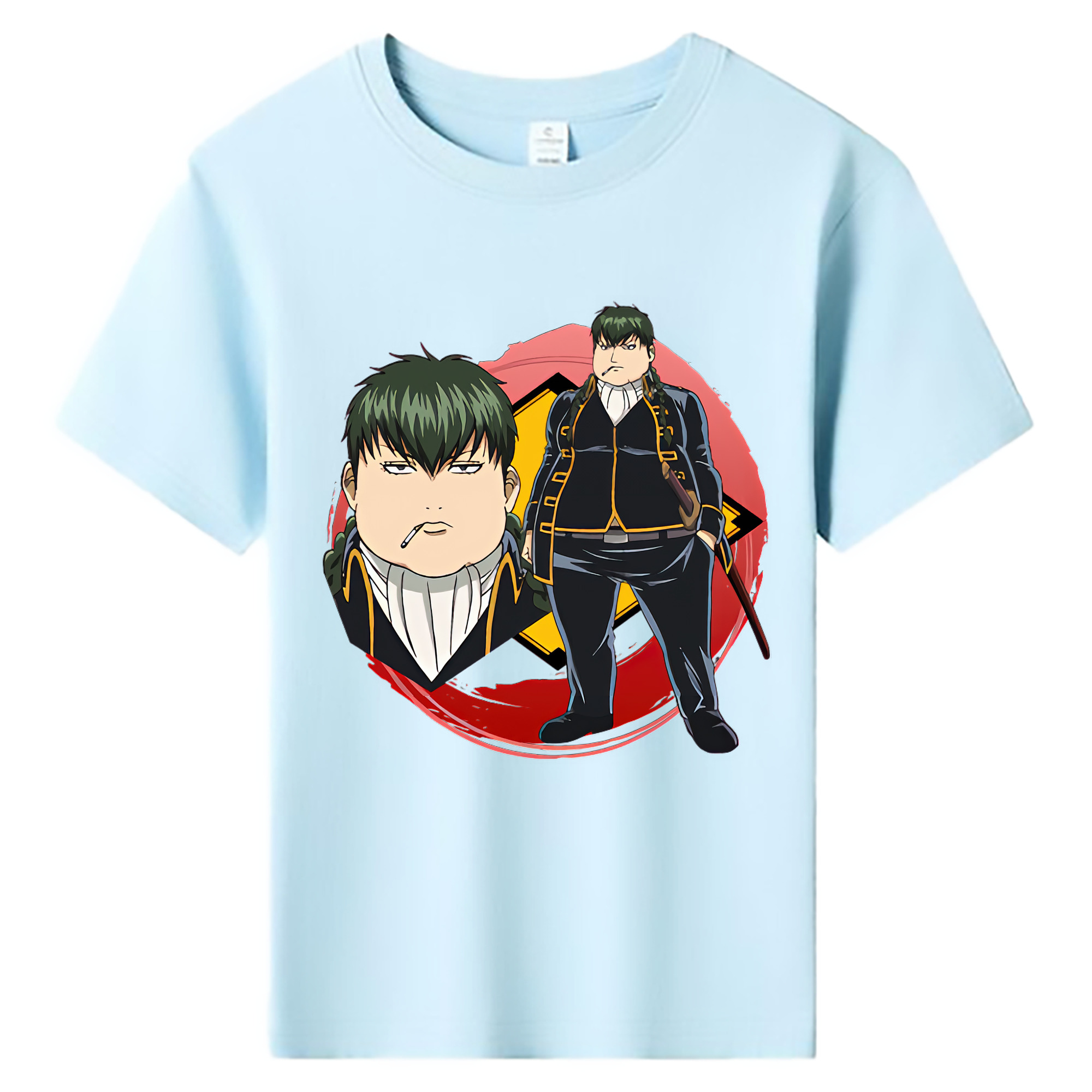 （画像用） ぎんたま 坂田銀時（さかたぎんとき） 神楽 志村新八（しむら しんぱち） GINTAMA Sakata Gintoki Kagura Shimura Shinpachi 綿100％キッズTシャツ（フロントプリント）